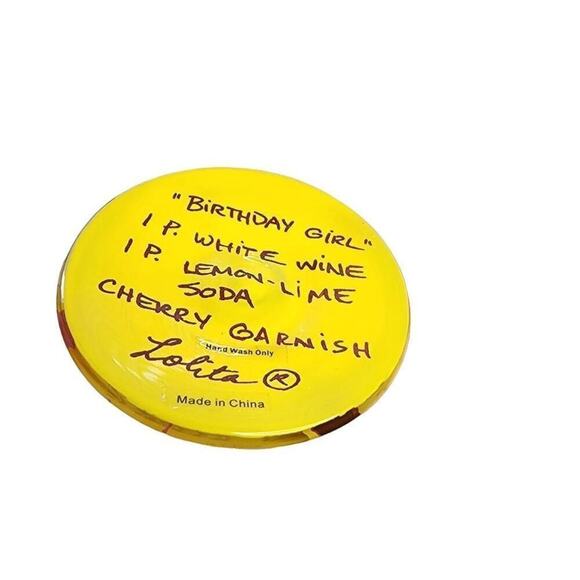 Lolita Bar Drinkware, "Birthday Girl" Hand Painted Champagne Wine Glass - Picture 2 of 7